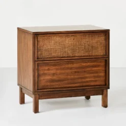 Wood & Cane Transitional Nightstand - Hearth & Hand™ With Magnolia 19 Wood & Cane Transitional Nightstand - Hearth & Hand™ With Magnolia -Baxton Studio Sales Store GUEST 27e1b45f d228 494b a9ec 75b5bcedc7f2