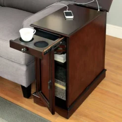 Gantzer 1 Drawer Side Table With USB Ports - HOMES: Inside + Out -Baxton Studio Sales Store GUEST 2848e98c 6c12 494e b7ed 1ba2a242657d