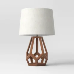 Large Wood Geo Assembled Table Lamp - Threshold™ -Baxton Studio Sales Store GUEST 29fea008 f3c8 4d50 a361 0fdee37761fd