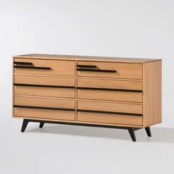 Modern 6 Drawer Double Dresser With Long Handles - Saracina Home 25 Modern 6 Drawer Double Dresser With Long Handles - Saracina Home -Baxton Studio Sales Store GUEST 2c694bce 393f 4fa1 b755 97ada237d15a