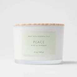 Wood Lidded Glass Wellness Peace Candle - Threshold™ -Baxton Studio Sales Store GUEST 2feb914f 8f52 46ab 912d 8ae6fe7aa3f3