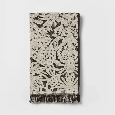 Allover Pattern Towels Black/White - Opalhouse 5 Allover Pattern Towels Black/White - Opalhouse - Image 5