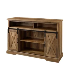 Transitional Sliding Barndoor Highboy TV Stand For TVs Up To 58" - Saracina Home 35 Transitional Sliding Barndoor Highboy TV Stand For TVs Up To 58" - Saracina Home -Baxton Studio Sales Store GUEST 30e67552 0151 4307 86d1 c57d37e38e3b