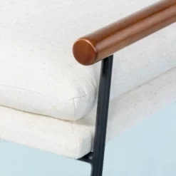 Cushioned Metal & Wood Bench - Cream/Black - Hearth & Hand™ With Magnolia -Baxton Studio Sales Store GUEST 31d32cd8 6e8f 42a8 ba93 0f4864c8073d