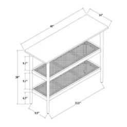 Wood & Cane Console Table - Hearth & Hand™ With Magnolia -Baxton Studio Sales Store GUEST 3227c679 bb9c 4409 85d4 8475b7a72706