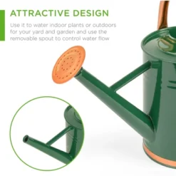 Best Choice Products 1-Gallon Galvanized Steel Watering Can For Gardening W/ O-Ring, Top Handle, Copper Accents -Baxton Studio Sales Store GUEST 3276b812 9637 44ba 9318 4afccfbf03f4
