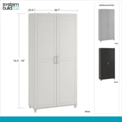 Welby 36" Utility Storage Cabinet - Room & Joy 20 Welby 36" Utility Storage Cabinet - Room & Joy -Baxton Studio Sales Store GUEST 333a5c90 ad1e 477d 8933 ef9a68012216