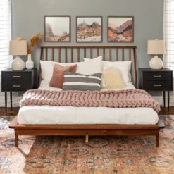 Boho Solid Wood Spindle Platform Bed - Saracina Home 27 Boho Solid Wood Spindle Platform Bed - Saracina Home -Baxton Studio Sales Store GUEST 34e37aae 945b 4e1c b588 d216ba7b0bcd