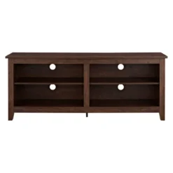 Transitional 4 Cubby Wood Open Storage TV Stand For TVs Up To 65"- Saracina Home -Baxton Studio Sales Store GUEST 35ddccd8 7420 4781 824a 55a3b4dec1bf