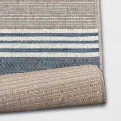 Sand Stripe Outdoor Rug Blue - Threshold™ -Baxton Studio Sales Store GUEST 3616b472 fed7 4009 8a0d 4aa280b59abf