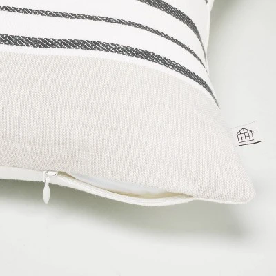 Off-Center Stripes Decorative Pillow Cover - Hearth & Hand™ With Magnolia 2 Off-Center Stripes Decorative Pillow Cover - Hearth & Hand™ With Magnolia - Image 2