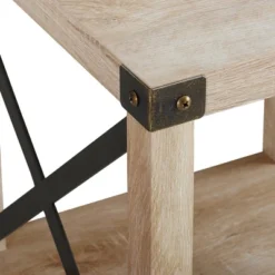 Set Of 2 Sophie Rustic Farmhouse X Frame Side Tables - Saracina Home -Baxton Studio Sales Store GUEST 384841a6 6457 4b3c 8b28 0bfc3c51f790