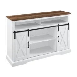 Transitional Sliding Barndoor Highboy TV Stand For TVs Up To 58" - Saracina Home 37 Transitional Sliding Barndoor Highboy TV Stand For TVs Up To 58" - Saracina Home -Baxton Studio Sales Store GUEST 3adcd44f b538 4274 a64c 77f6c0af0695