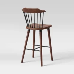 Delway Curved Back Mixed Material Counter Height Barstool Walnut - Threshold™ 7 Delway Curved Back Mixed Material Counter Height Barstool Walnut - Threshold™ -Baxton Studio Sales Store GUEST 3e53f265 ac14 41e9 bdd1 5f971bc1bb5a