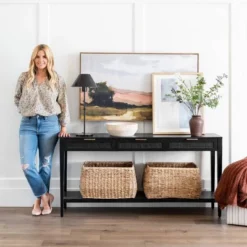 East Bluff Woven Drawer Console Table - Threshold™ Designed With Studio McGee -Baxton Studio Sales Store GUEST 3fbfc6cc 1762 479f 85f6 5816e3ff493f