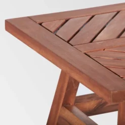 Slatted Chevron Acacia Wood Patio Side Table - Saracina Home -Baxton Studio Sales Store GUEST 405dd1a7 7fc5 41a0 9c36 7e6de1a864e0