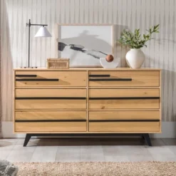 Modern 6 Drawer Double Dresser With Long Handles - Saracina Home 21 Modern 6 Drawer Double Dresser With Long Handles - Saracina Home -Baxton Studio Sales Store GUEST 40ea124f 3b51 440a 98f7 60e8d19eb992