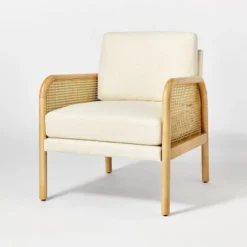 Cane Accent Chair Cream - Threshold™ Designed With Studio McGee -Baxton Studio Sales Store GUEST 425dab13 ab47 4f03 adfa 872e0793bca3