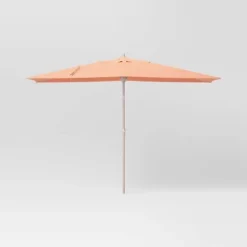 10'x6' Rectangular Market Patio Umbrella - Light Wood Pole - Threshold™ -Baxton Studio Sales Store GUEST 427598f4 b2c9 461e bcfd 67f89a9a1441