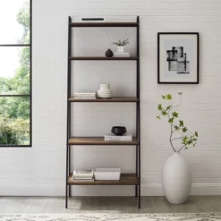 72" Open Storage Ladder Bookshelf - Saracina Home -Baxton Studio Sales Store GUEST 437777d7 14af 4d29 8fd2 c573cc79556c