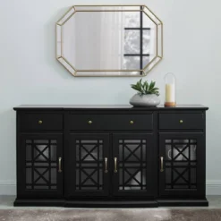 Selma Transitional 3 Tiered Ornate Fretwork Door Sideboard - Saracina Home 9 Selma Transitional 3 Tiered Ornate Fretwork Door Sideboard - Saracina Home -Baxton Studio Sales Store GUEST 4519c326 0c14 46d5 9b96 b5972325bc64