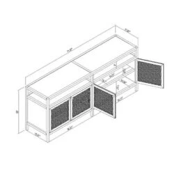 Springville Caned Door TV Stand - Threshold™ Designed With Studio McGee -Baxton Studio Sales Store GUEST 4767db1b 9dbf 4d97 9af5 725f225f4811