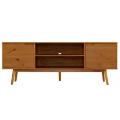 Solid Wood Mid-Century Modern TV Stand For TVs Up To 80" - Saracina Home -Baxton Studio Sales Store GUEST 48805313 cc17 4994 abcd 906cc16aab94