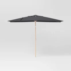 10'x6' Rectangular Market Patio Umbrella - Light Wood Pole - Threshold™ -Baxton Studio Sales Store GUEST 4895440d 57b2 4054 9949 ec1dd94e5f67