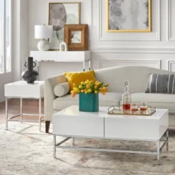 Lewis Modern Sofa Table White - Buylateral -Baxton Studio Sales Store GUEST 498be4d2 5f78 483e 99dd 99a647647d90