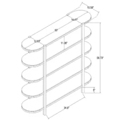 57" Portola Hills 5 Shelf Horizontal Bookcase - Threshold™ Designed With Studio McGee -Baxton Studio Sales Store GUEST 4a1c7b50 180c 4afa a05b f287b4db2a71