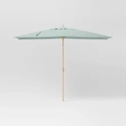 10'x6' Rectangular Market Patio Umbrella - Light Wood Pole - Threshold™ -Baxton Studio Sales Store GUEST 4f2b0fba 618c 43dd ae78 b014edf01852