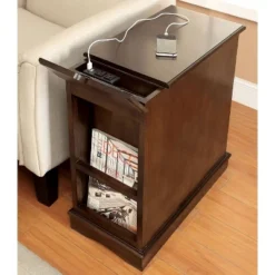 Gantzer 1 Drawer Side Table With USB Ports - HOMES: Inside + Out -Baxton Studio Sales Store GUEST 51628763 148c 4d30 877a 7c1dccad4ebc