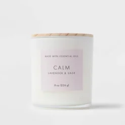 Wood Lidded Glass Wellness Calm Candle - Threshold™ 7 Wood Lidded Glass Wellness Calm Candle - Threshold™ -Baxton Studio Sales Store GUEST 518451c6 213f 4303 ad48 fec583907229