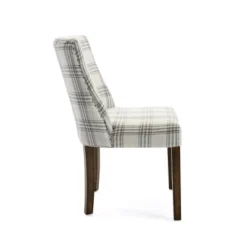 2pk Harman Contemporary Upholstered Plaid Dining Chairs Gray/Light Beige/Brown - Christopher Knight Home -Baxton Studio Sales Store GUEST 51abdcd1 98ba 4f06 aac9 75ce5b27b4d7