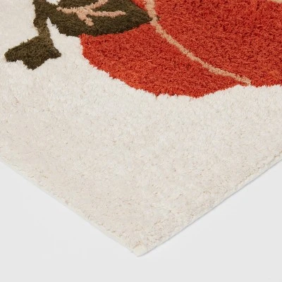 20"x30" Pumpkin Bath Rug Cream - Threshold™ 2 20"x30" Pumpkin Bath Rug Cream - Threshold™ - Image 2