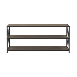 Modern Industrial X Frame Metal And Wood Media Bookshelf - Saracina Home -Baxton Studio Sales Store GUEST 52d1ce23 f80a 4dab 81ca ab7e5e208a8c