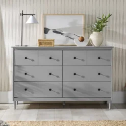 Stiva Classic Mid-Century Modern Horizontal 6 Drawer Dresser - Saracina Home -Baxton Studio Sales Store GUEST 55a1bf06 cdad 4041 80a8 dbce1286add0