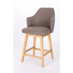 Kinston Swivel Curved Back Upholstered Counter Height Barstool - Threshold™ -Baxton Studio Sales Store GUEST 585574a8 4152 4afb 9413 75eba22346a7