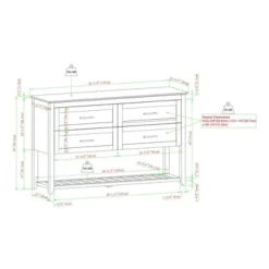 Transitional 4 Drawer Buffet - Saracina Home -Baxton Studio Sales Store GUEST 5ee0d477 5aaf 4e25 a822 e4dc8232835b