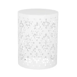 2pk Mathena Outdoor Round Iron Side Tables White - Christopher Knight Home -Baxton Studio Sales Store GUEST 65179b16 a18c 477e 83b6 a7c48ec9b386