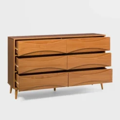 Mid-Century Modern Contoured 6 Drawer Dresser - Saracina Home -Baxton Studio Sales Store GUEST 66fb51cb 1672 46be 9ea3 83daad767b13