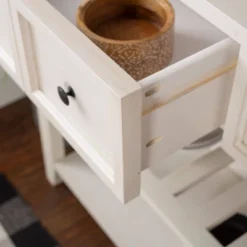 48" Farmhouse Solid Wood 2 Drawer Buffet White - Saracina Home -Baxton Studio Sales Store GUEST 674b092e 3435 4204 b7cf 49f755d818b1