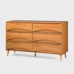 Mid-Century Modern Contoured 6 Drawer Dresser - Saracina Home -Baxton Studio Sales Store GUEST 6812f9ff 3293 4562 9a04 8866ad65d497