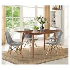 60" Mid-Century Rectangle Dining Table - Saracina Home 9 60" Mid-Century Rectangle Dining Table - Saracina Home -Baxton Studio Sales Store GUEST 6a2c23b7 f0b8 40ef 8c8f e2fb1eb80d96