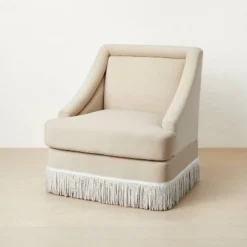 Alberhill Velvet Accent Chair With Fringe - Opalhouse™ Designed With Jungalow™ -Baxton Studio Sales Store GUEST 6a2c8665 b5eb 4e71 9163 3f7b29c4d6c7