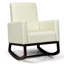 Tangkula 2-in-1 Upholstered Rocking Chair With Wood Leg & Pillow Relax Sofa Chair Light Grey/Beige/Dark Gray -Baxton Studio Sales Store GUEST 6aa766b6 318c 488e 80b9 438bf20f6fbf