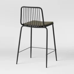 Set Of 2 Sodra Rounded Seat Wire Counter Height Barstool Black - Threshold™ -Baxton Studio Sales Store GUEST 6b7f294e b01b 43f7 ab3c d0ae1779d18d