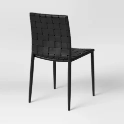Wellfleet Woven Leather Metal Base Dining Chair - Threshold™ 10 Wellfleet Woven Leather Metal Base Dining Chair - Threshold™ -Baxton Studio Sales Store GUEST 6d59ee03 4e98 40d3 8283 9f9d59e1aec5