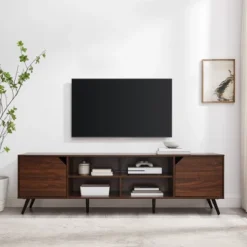 Mid-Century Modern Wide Storage TV Stand For TVs Up To 80" - Saracina Home -Baxton Studio Sales Store GUEST 6f499918 edba 4a35 8b0f 8398f4abe3f3