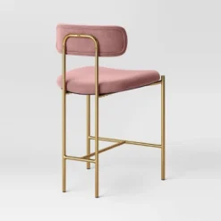 Orion Luxe Backed Counter Height Barstool With Brass Legs Blush Velvet - Threshold™ 5 Orion Luxe Backed Counter Height Barstool With Brass Legs Blush Velvet - Threshold™ -Baxton Studio Sales Store GUEST 6fae67b2 b02e 4960 846e d794af26c1cf